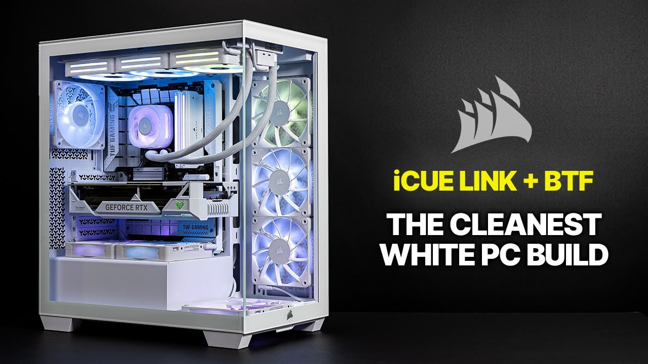 All White Gaming PC Build | Corsair 3500X iCUE Link | Asus TUF BTF