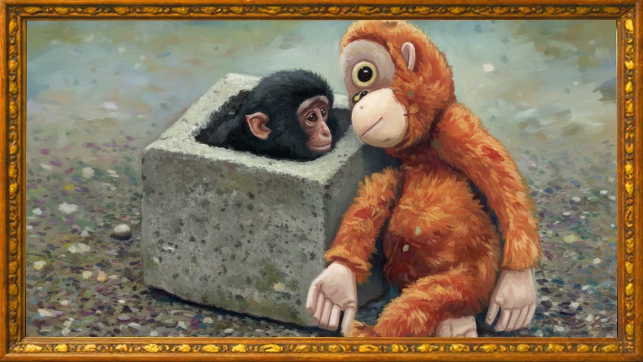 Poor monkey Punch | Beautiful Painting Slideshow | Artistic Visuals for TV Display & Relaxation