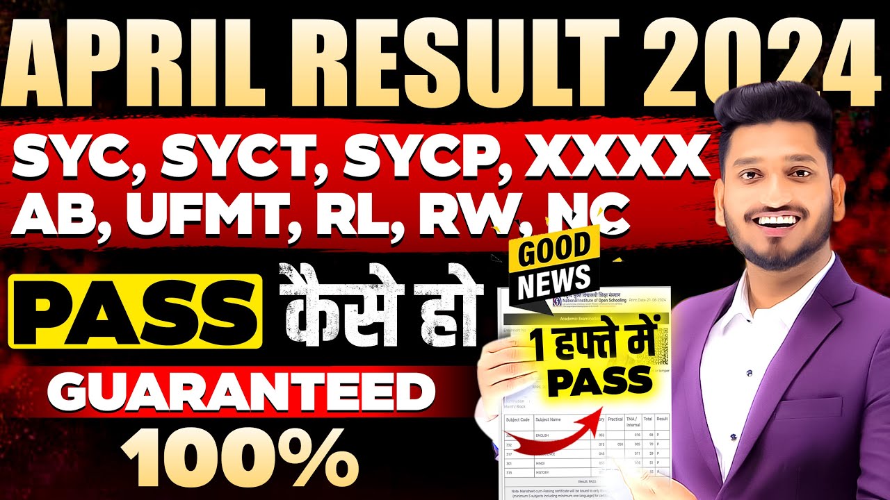 NIOS April Results 2024 SYC, SYCT, SYCP, XXXX, Good News 100% Pass within 30 Days in On Demand
