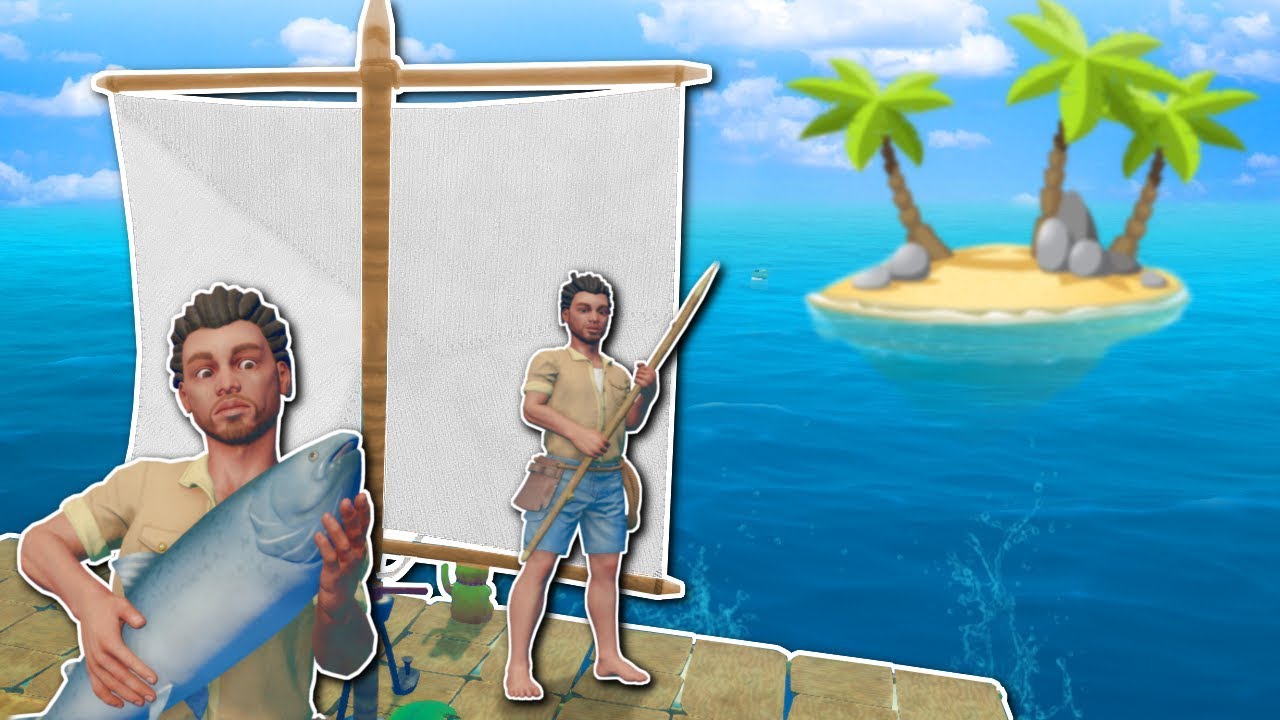 SAILING & ISLAND EXPLORATION! - Raft Multiplayer Gameplay - Survival Raft Building