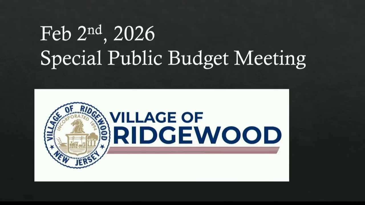 20260202 - Village of Ridgewood Council Budget Meeting