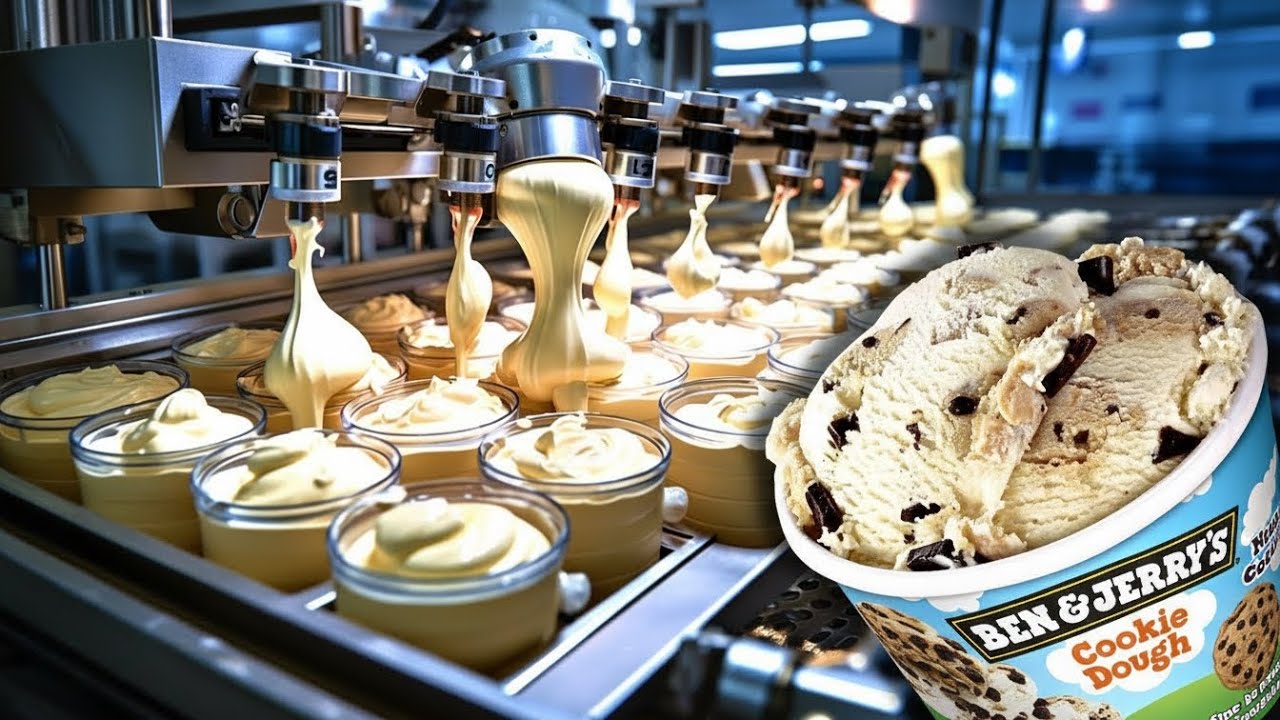 Inside a Giant Ice Cream Factory From Fresh Milk to Frozen Dessert 