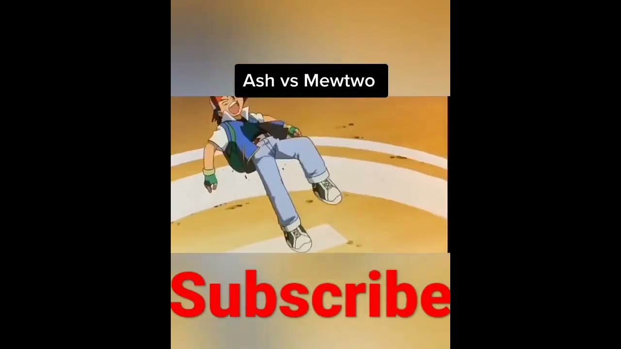 Ash vs Mewtwo 🔥😈#pokemon #shorts #viral