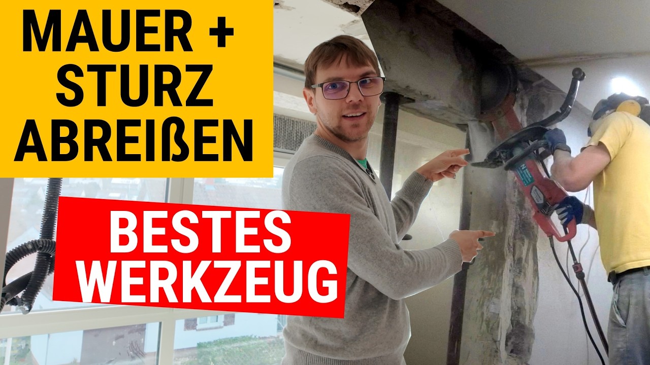 Wand mit 600kg Sturz selbst abreißen - Mit dieser Methode geht es am einfachsten!