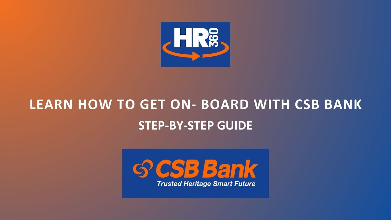 How to get on-board with CSB Bank