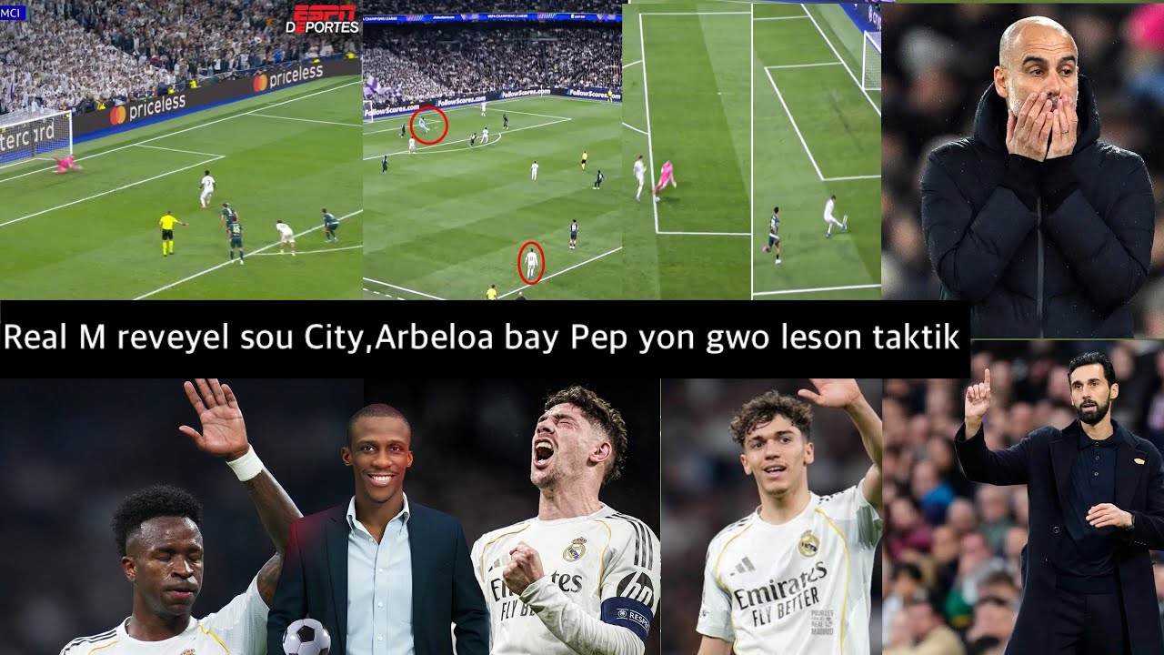 Real Madrid montre nan zafè Lig Chanpyon pa gen ekip li pè, Yo bay Guardiola yon leson football
