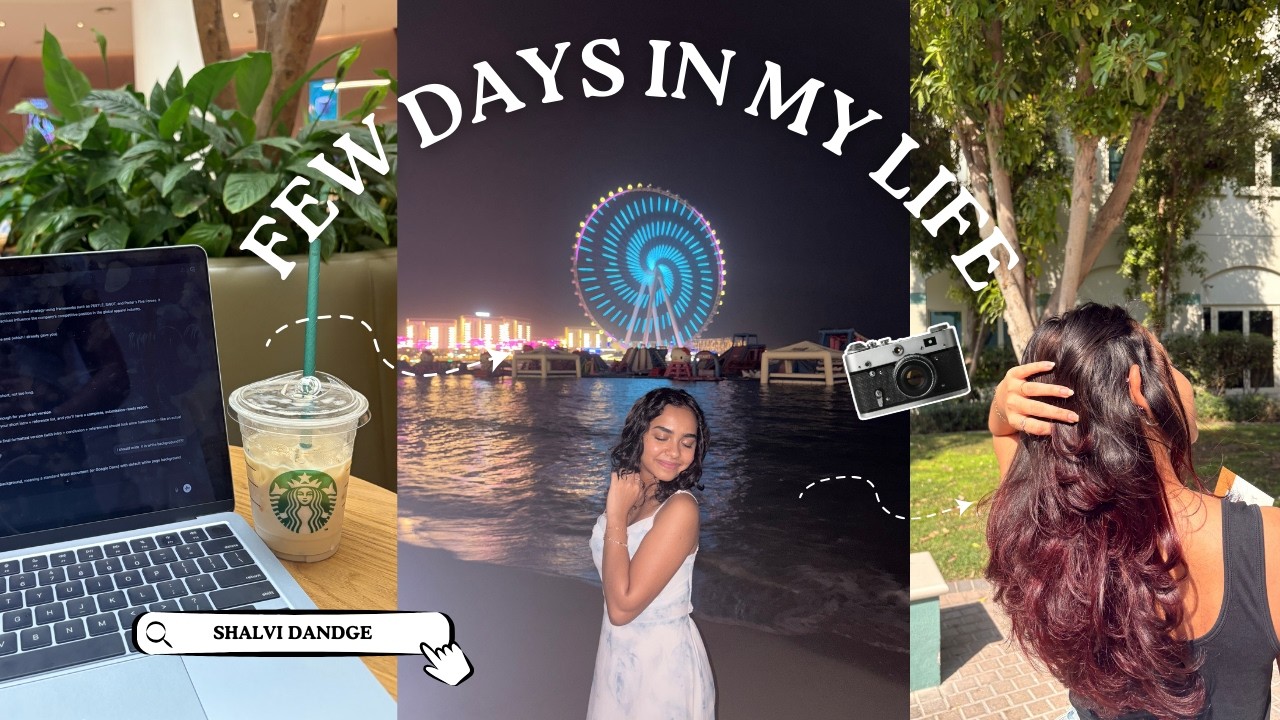 few days in my life | student in dubai | (beach, university, chilling)