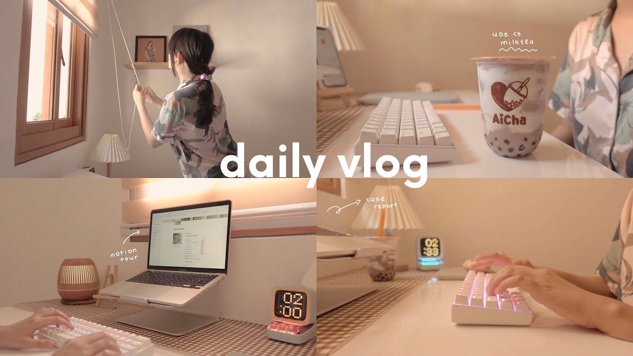 🌤 a (productive) day in my life: waking up at 6am, my notion setup, med school study vlog 👩🏻‍💻