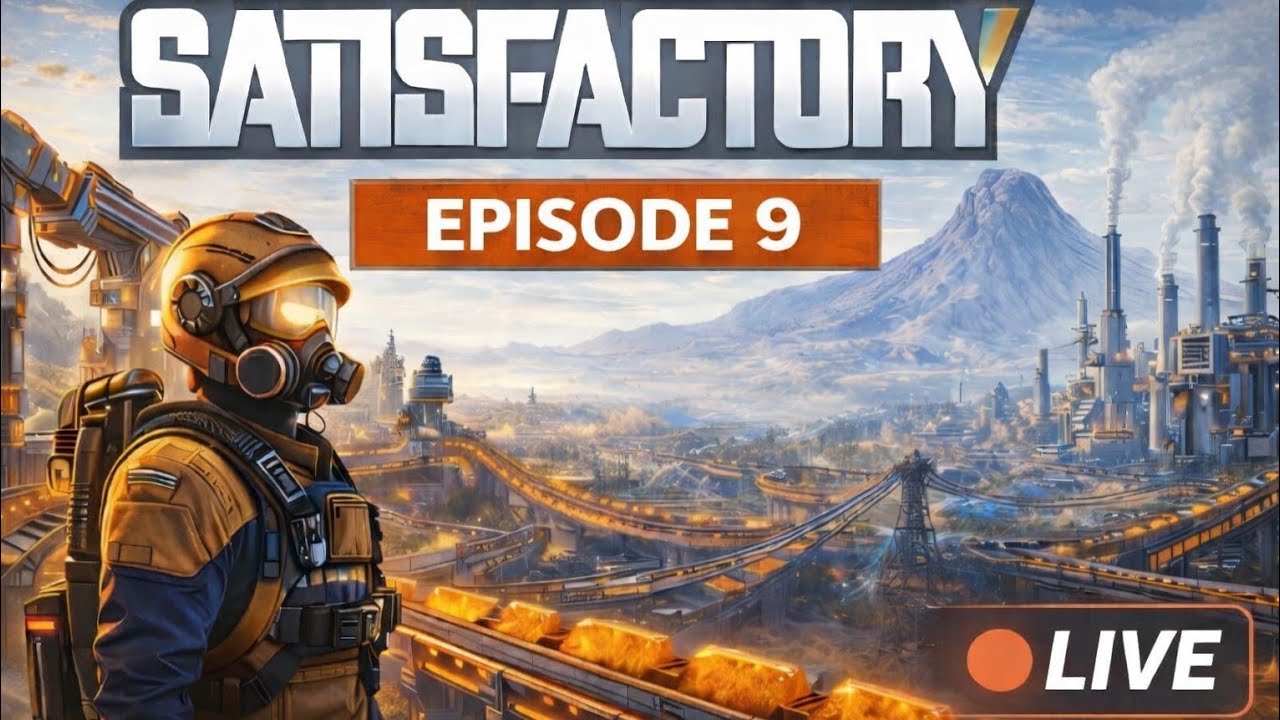 🔴LIVE! Satisfactory | Ep 9 | Mega Factory Logistics