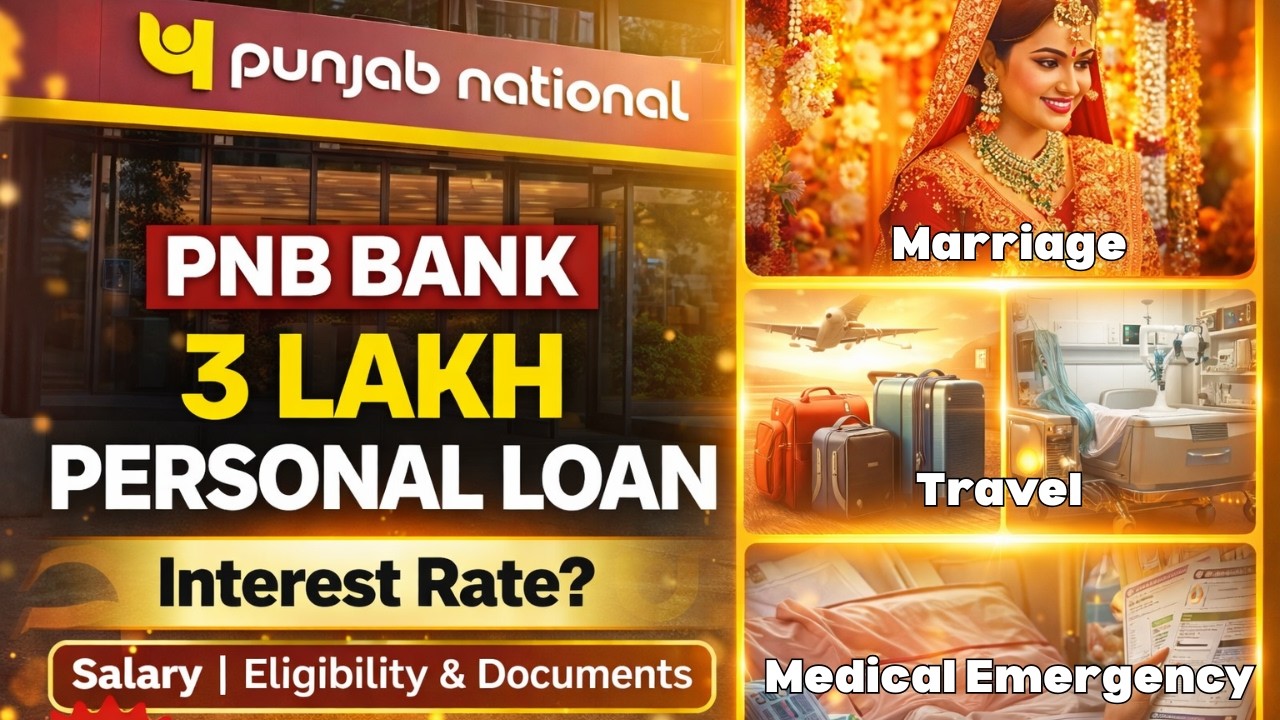 PNB Personal Loan of 3 Lakh | Latest Interest Rate, Processing Fees, Schemes &  Eligibility |