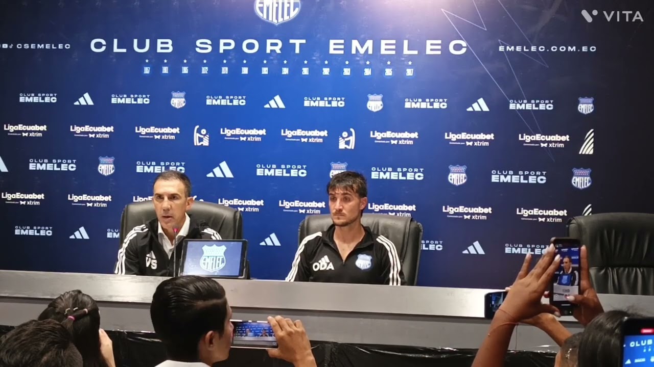 !EXCLUSIVA! Rueda de prensa del DT de Emelec: Debut y Clásico del Astillero #emelec #capwell 