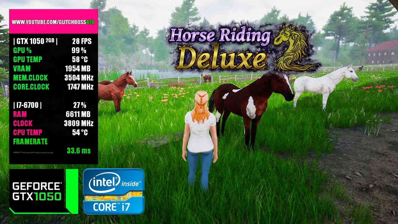 Horse Riding Deluxe 2 | GTX 1050 2GB + i7-6700 + 16GB RAM