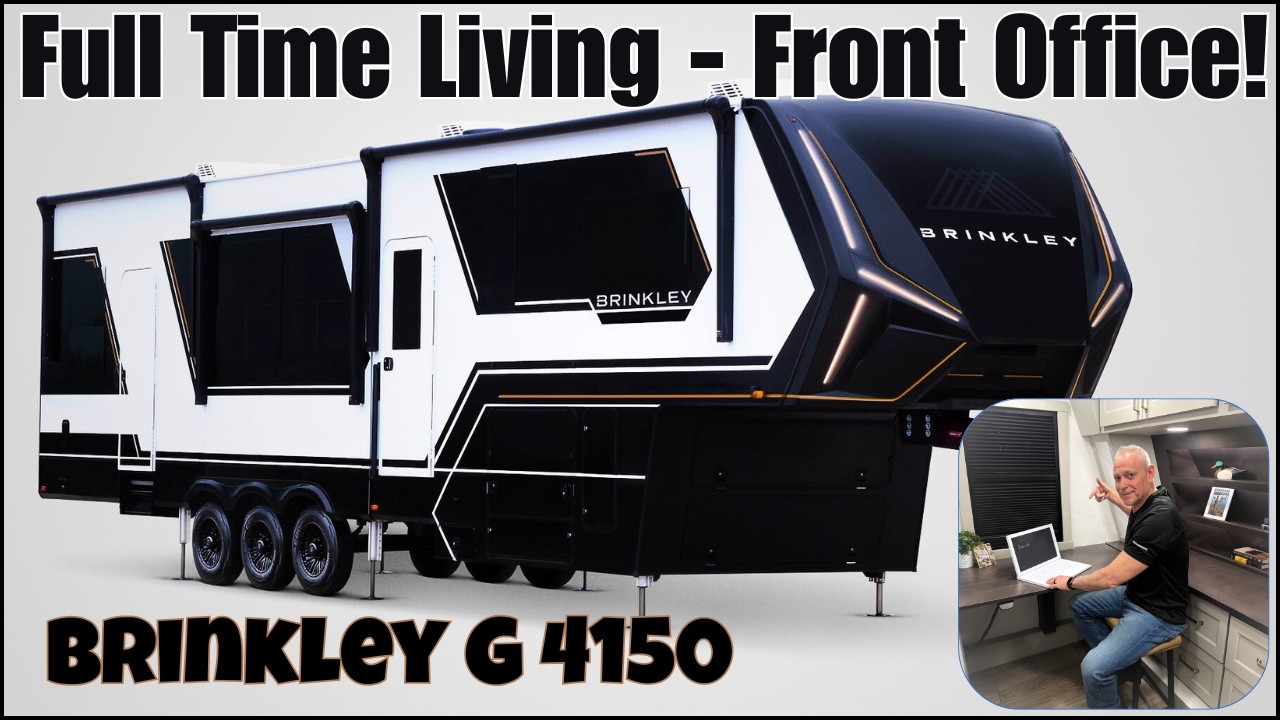 2026 Brinkley G 4150 Tour | Ultimate Toy Hauler w/ Front Office for Full-Time RV Living