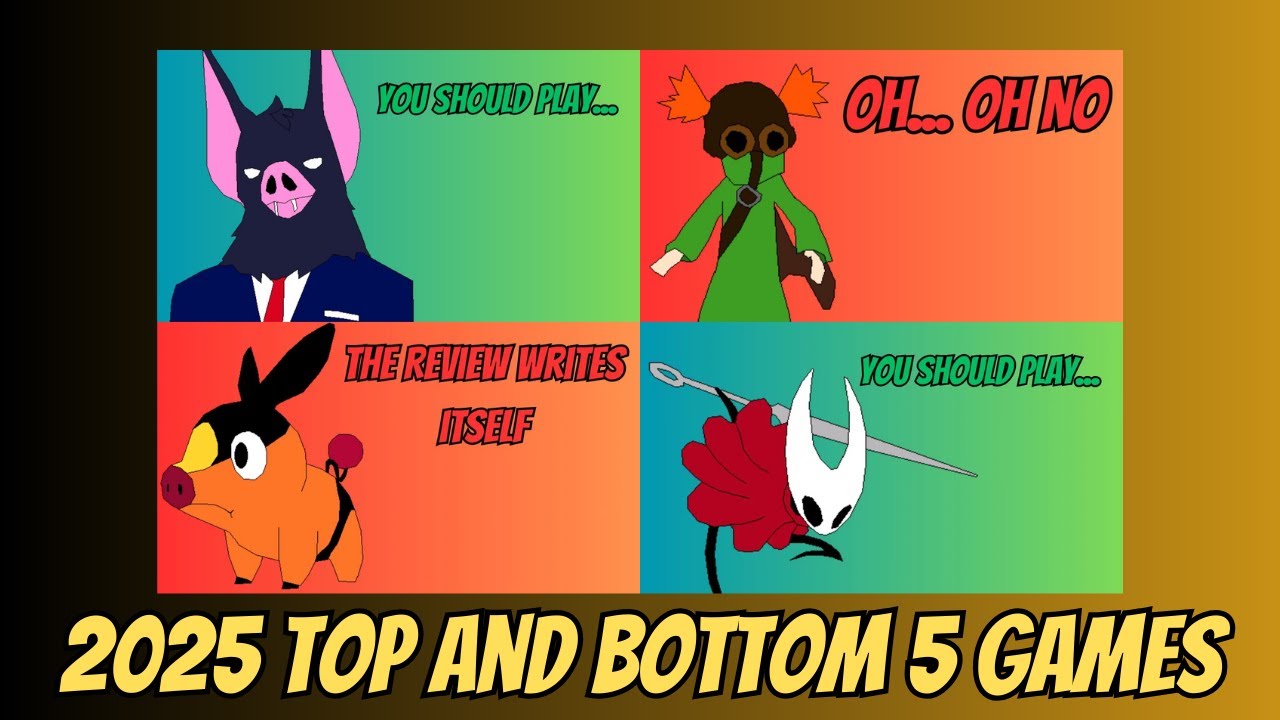 2025 - Top and Bottom 5 Games