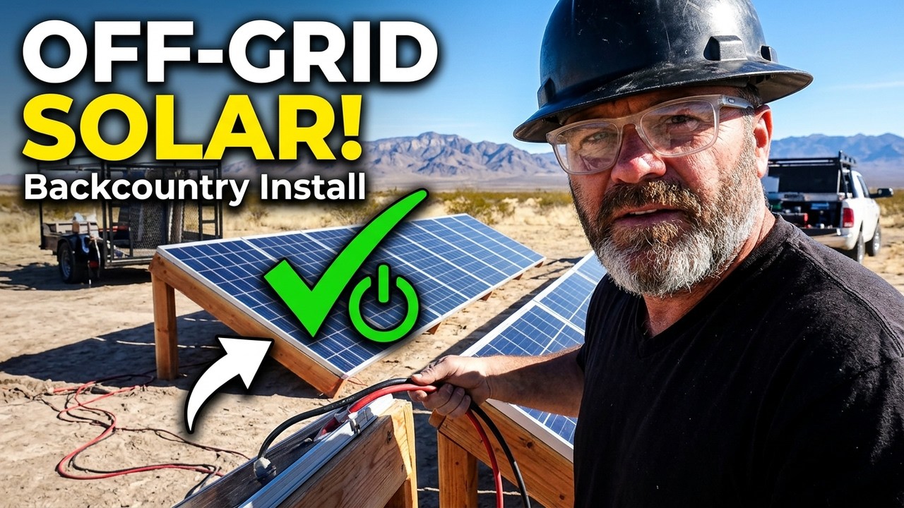 Totally Off Grid Solar Build In the Back Country