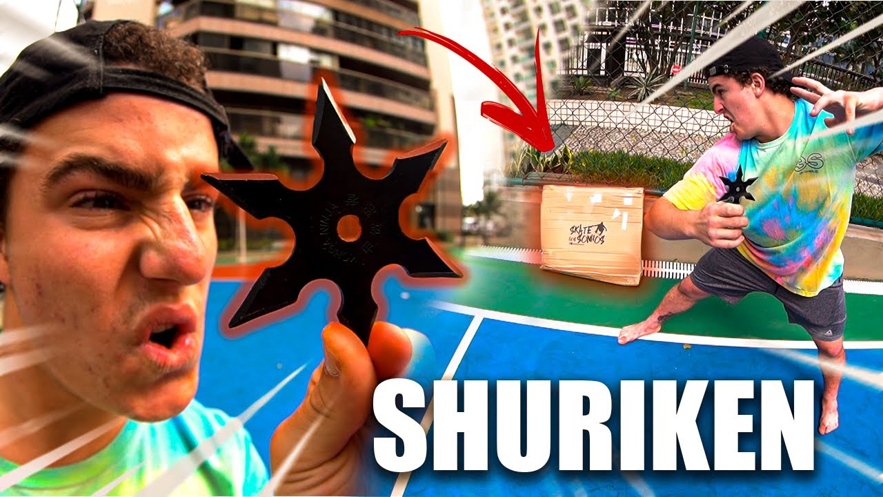 TESTANDO UMA SHURIKEN NINJA!! - Unboxing Skate Dos Sonhos
