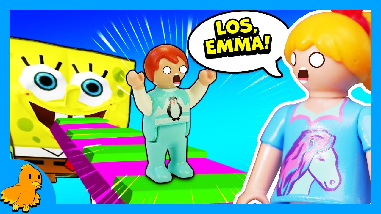 Playmobil Film HANNAH reagiert auf EMMAS SUPER ERFOLGREICHES SPONGEBOB ENTKOMMEN ROBLOX VIDEO