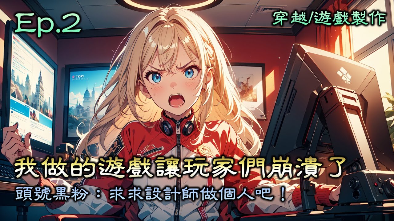 我做的遊戲讓玩家們崩潰了》Ep2，帶着系統穿越了。在這個PC端遊和手遊極度落後的世界，也想搞3A大作，無奈初始的資源有限。開局只好製作羊了個羊，結果百萬玩家崩潰，頭號黑粉：求求設計師做個人吧！
