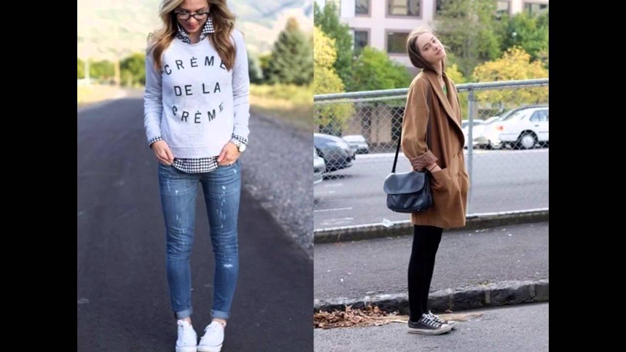 Outfits con converse y jeans