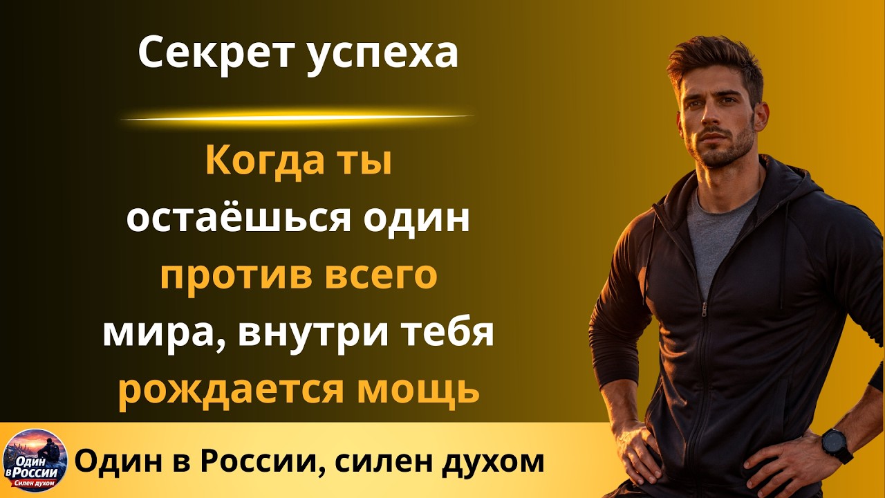 Когда ты остаёшься один против всего мира, внутри тебя рождается мощь