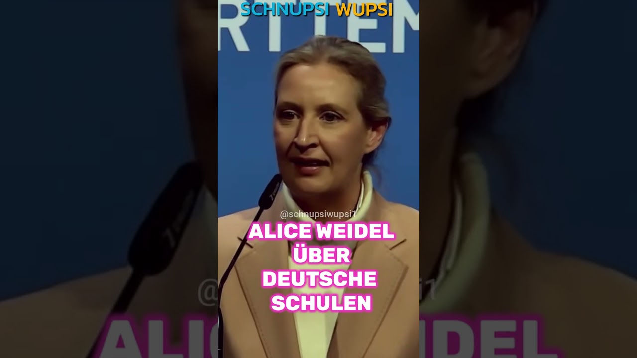Alice Weidel über deutsche Schulen 