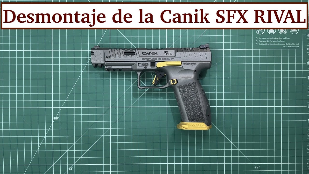 Desmontaje de la pistola Canik SFX Rival