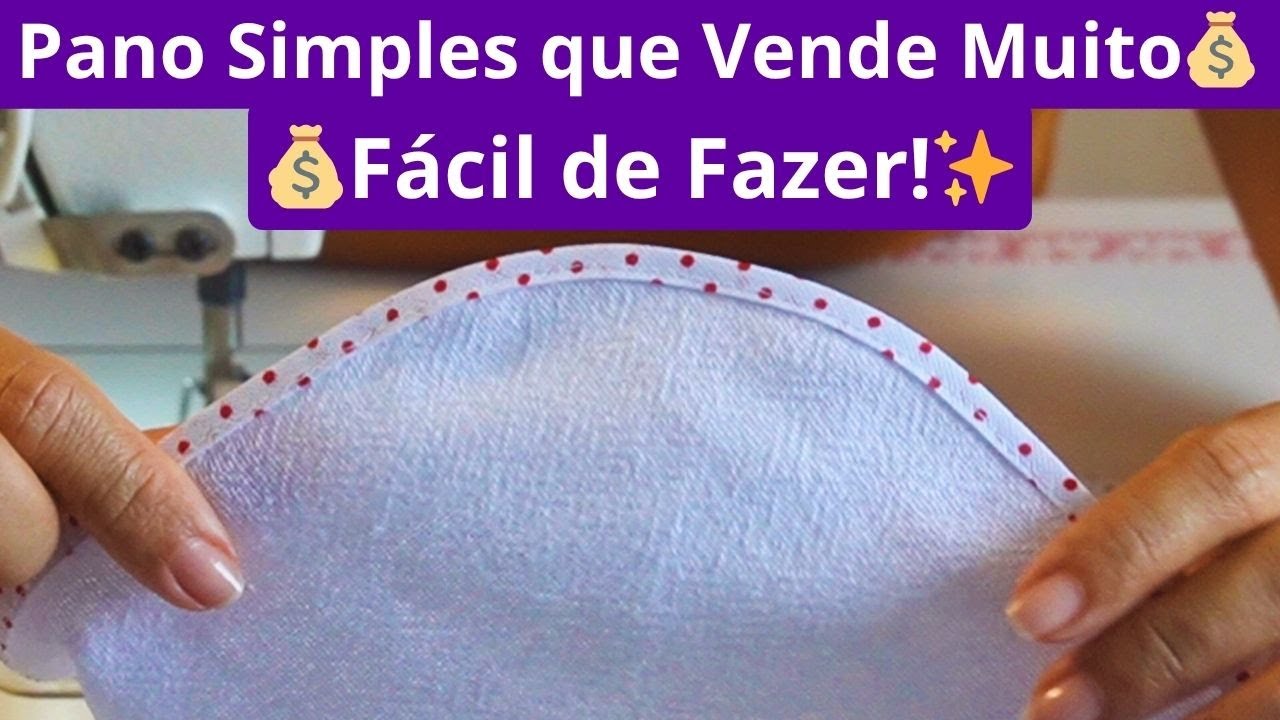 Como Costurar Pano de Prato Simples e Fácil de Fazer | Renda Extra Costurando e Terapia da Costura!