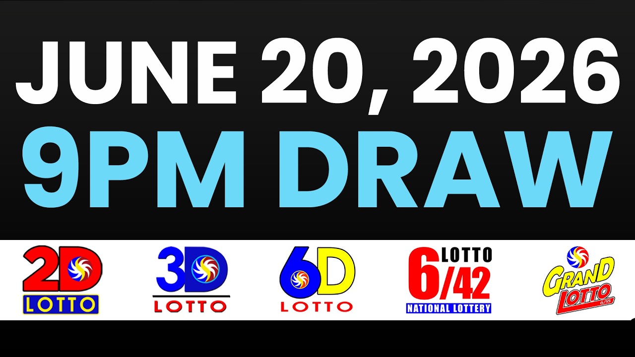 9PM PCSO LOTTO RESULTS TODAY JUNE 20, 2026 | SWERTRES EZ2