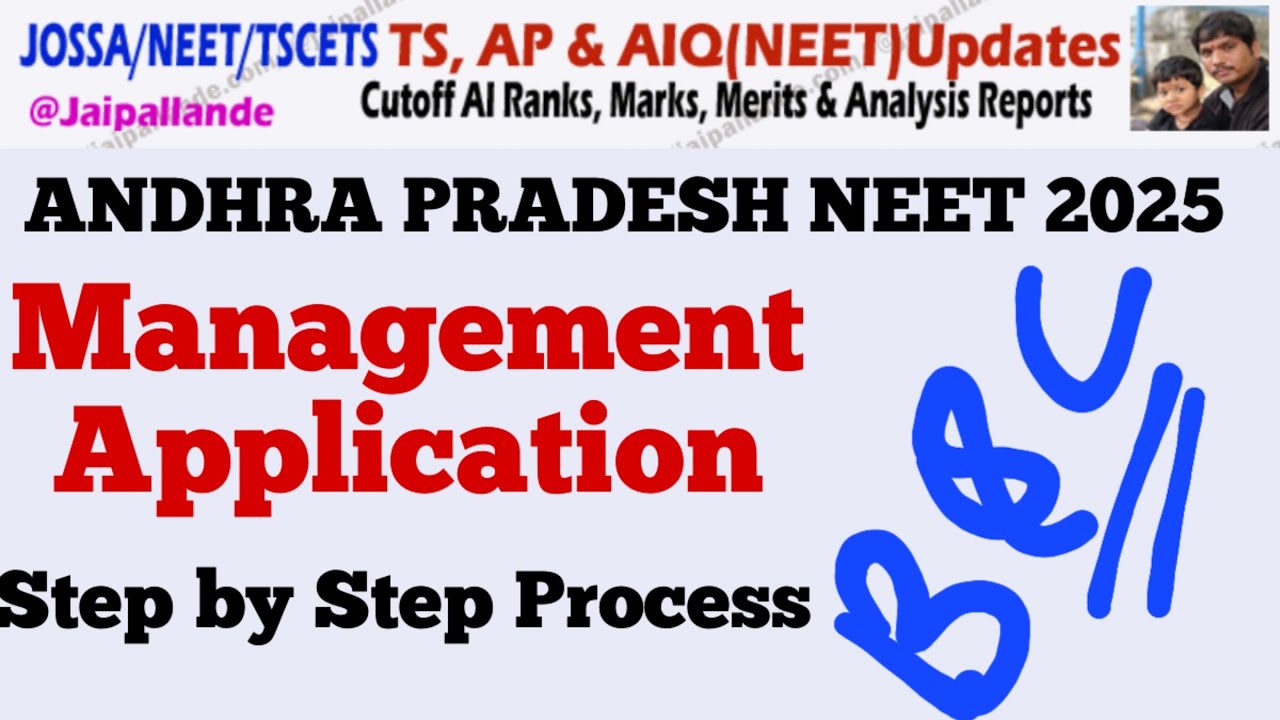 AP NEET 2025 Management Quota Application &ndash; Step by Step Process Explained