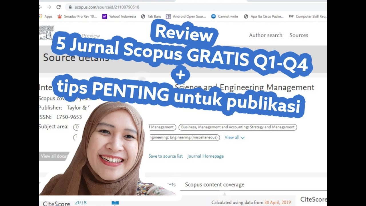 5 DAFTAR JURNAL SCOPUS GRATIS 2020 + TIPS PENTING PUBLIKASI