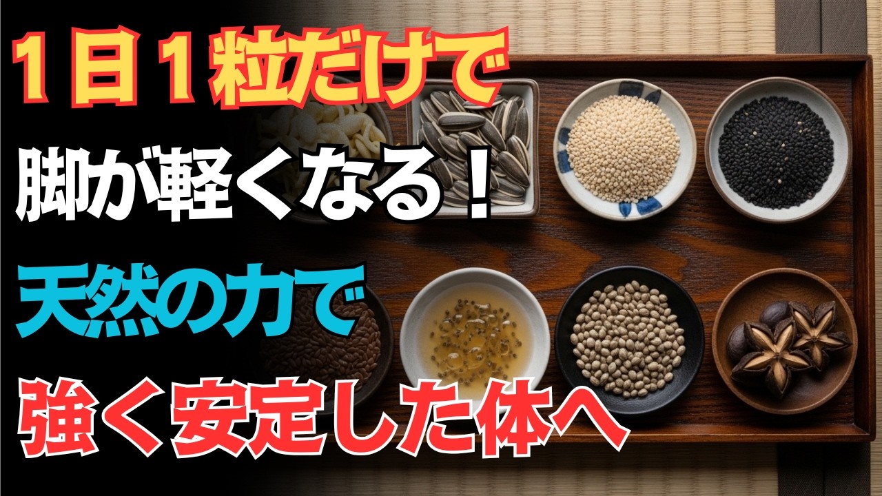 60 歳からの骨と筋肉を内側から支える種子 ― シニア世代が知っておきたい自然の力