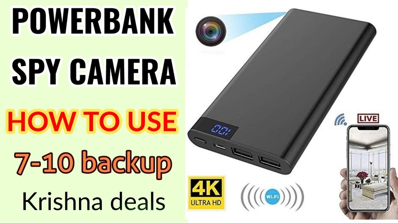 How to use use Spy Power Bank camera ! कैसे इस्तेमाल करे hidden powerbank camera in hindi !! backup