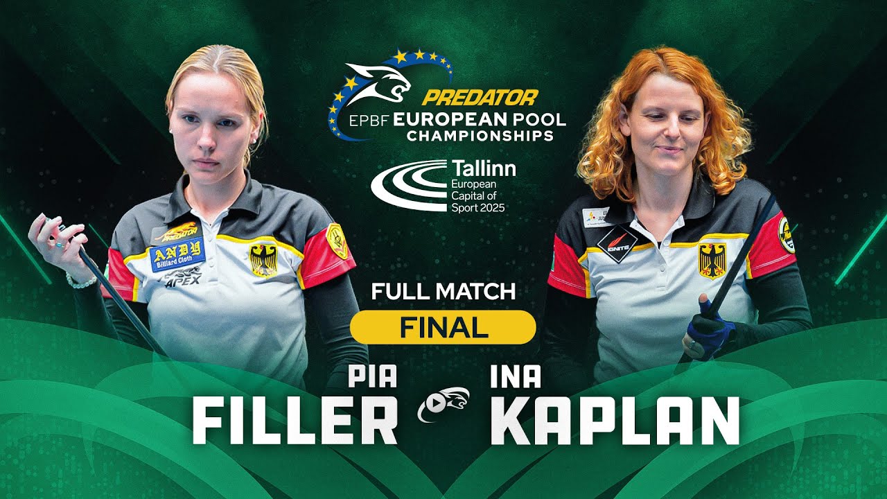 FILLER vs KAPLAN ▸ Straight Pool ▸ 2025 PREDATOR EUROPEAN Pool Championships