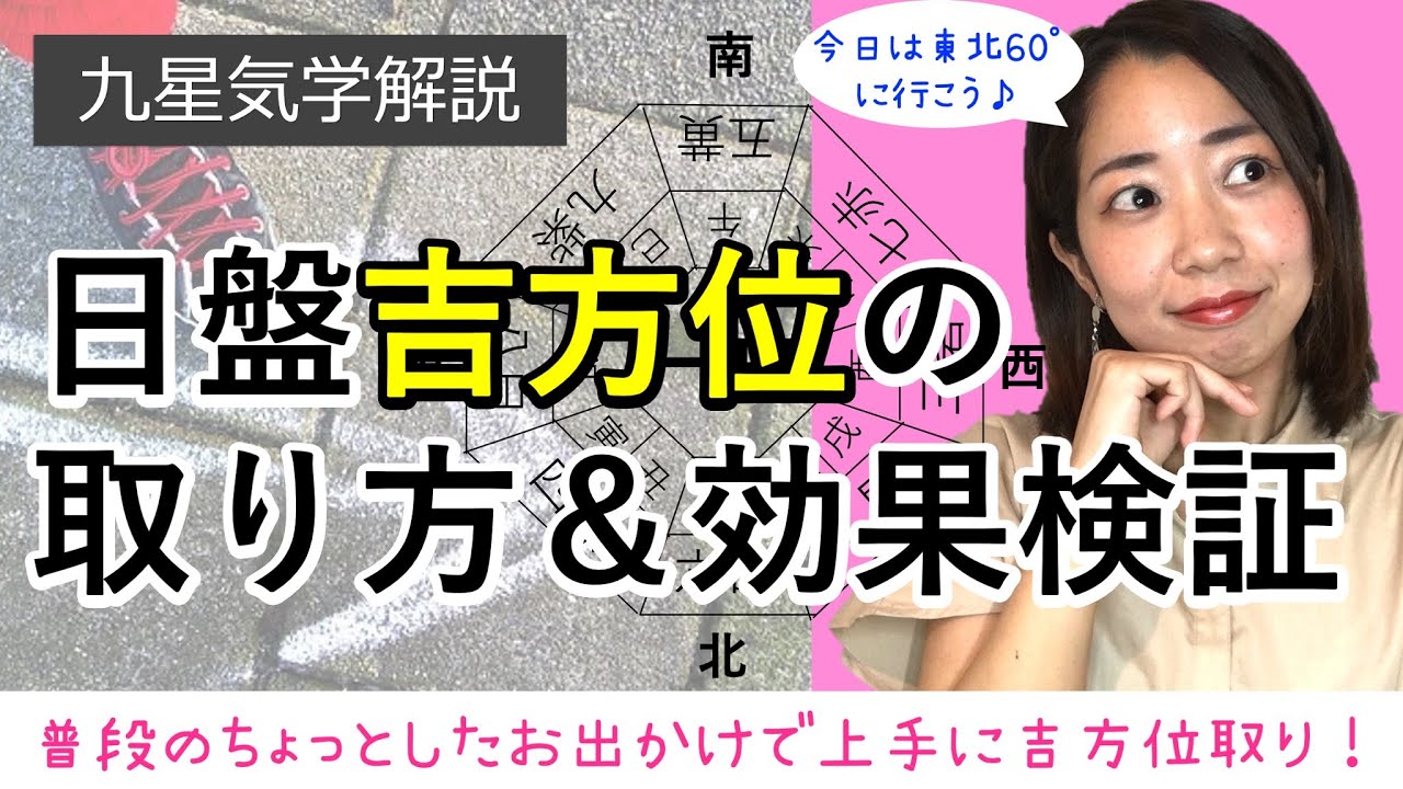 【九星気学の方位取り】日盤吉方位の取り方解説＆吉方位の効果検証〜普段のちょっとしたお出かけで上手に開運！〜