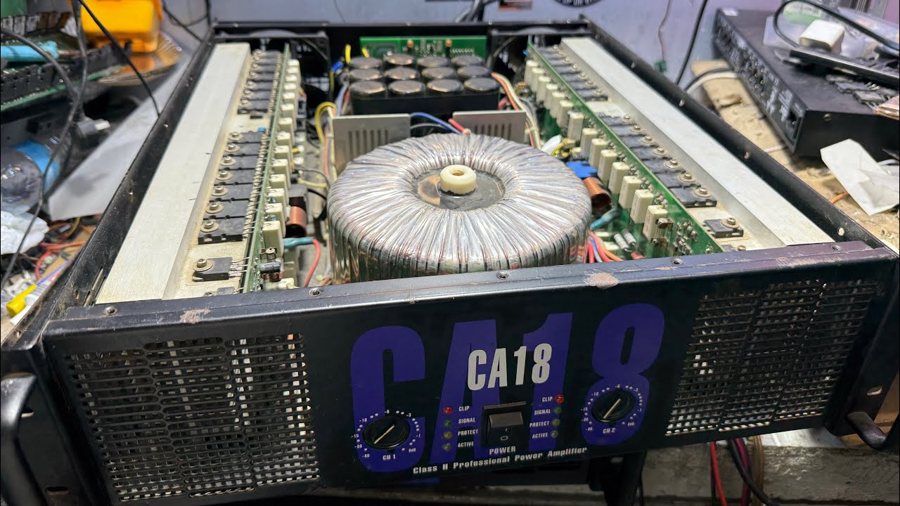 CA18 no name power amplifier daming sira or ibang biasing ang nilagay tips kung paanu ayusin