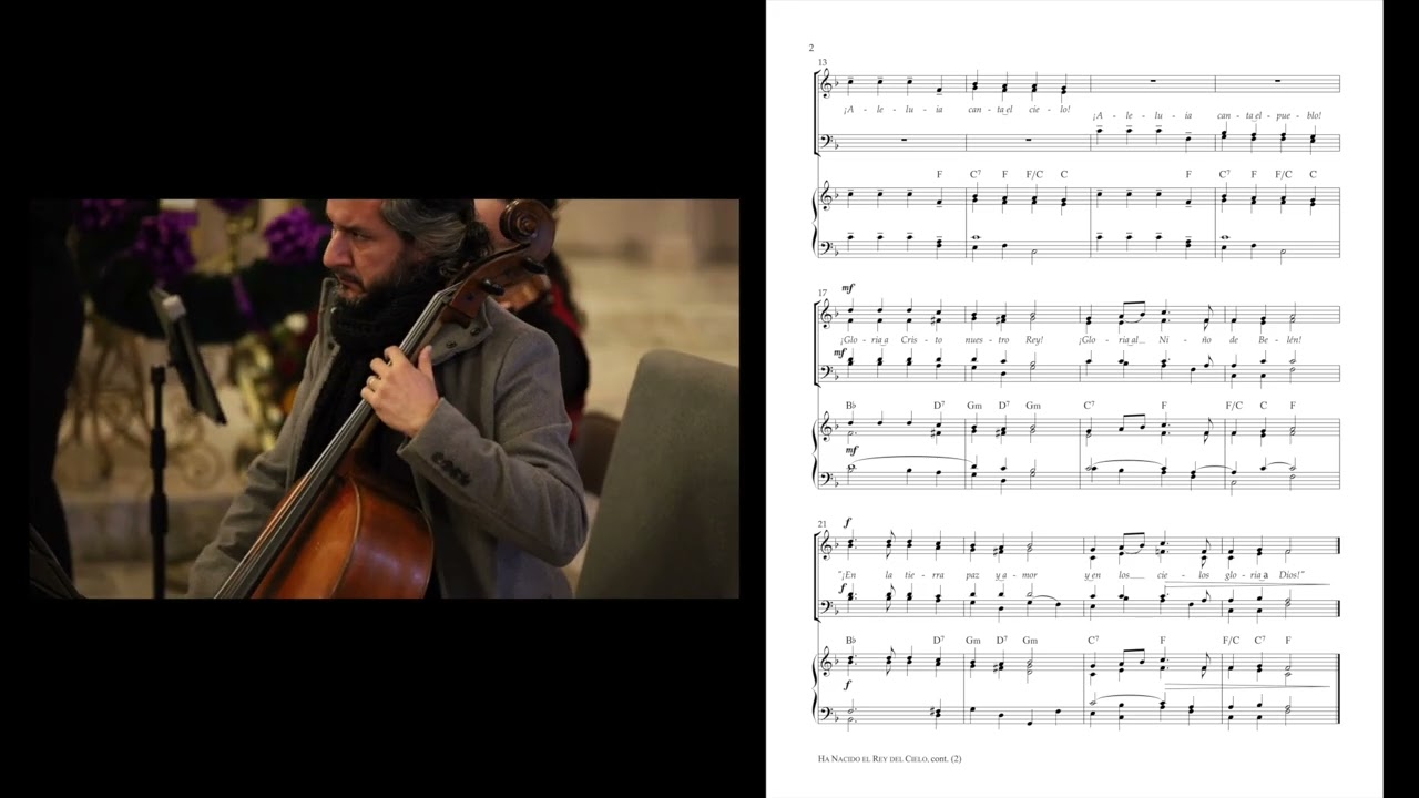 Ha Nacido el Rey del Cielo / Hark the Herald Angels Sing - Spanish/Español + Partitura