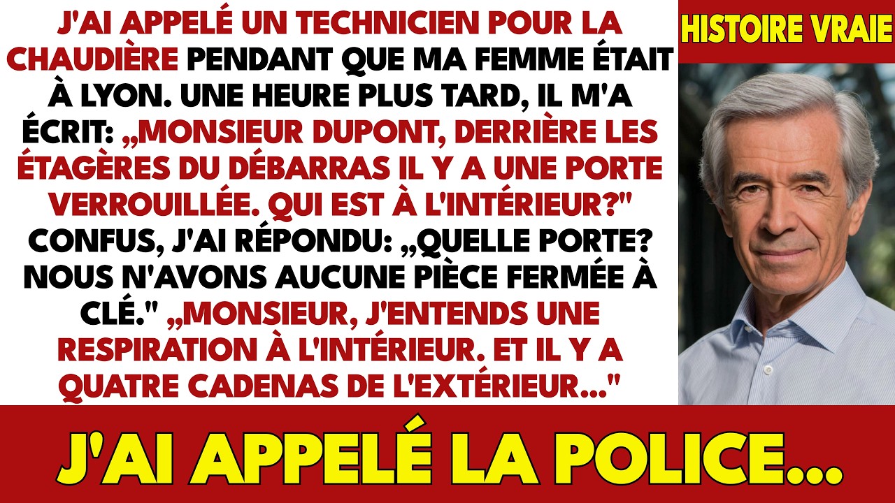 J'Ai Appelé Un Technicien Pendant L'Absence De Ma Femme. Il M'A Écrit: «Monsieur, Il Y A Une Porte..