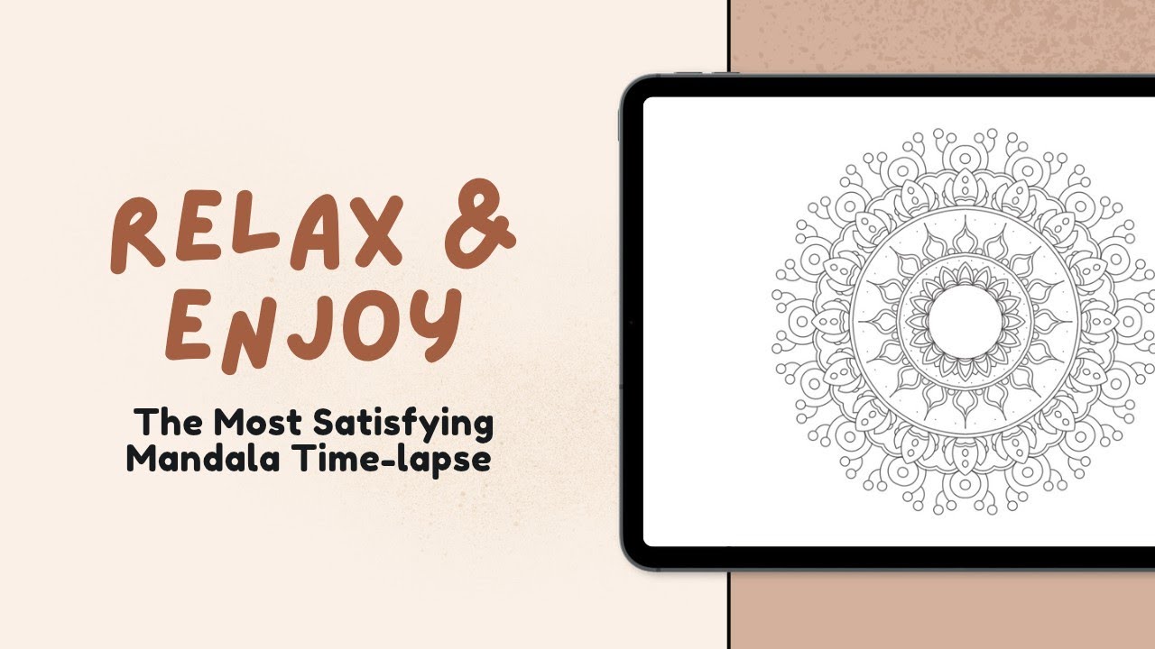Flower Mandala Timelapse | Relaxing & Satisfying Art in 5 Minutes 🌸✨