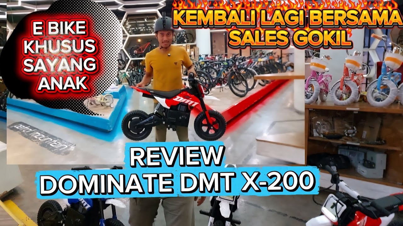 REVIEW DOMINATE DMT X-200 || MAINAN BARU MOTOR LISTRIK BY DOMINATE UNTUK ANAK DI RUMAH.