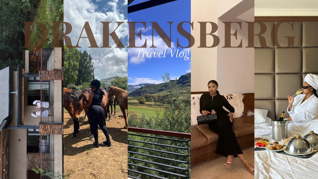Travel Vlog : Drakensberg , KZN! Horse riding , Spa , Picnic & more || South African YouTuber