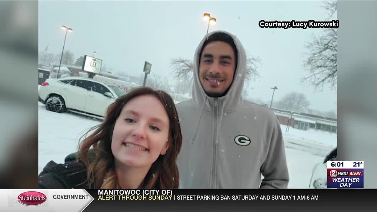 Jordan Love helps Packer fan free her car from a snow drift and goes viral on social media