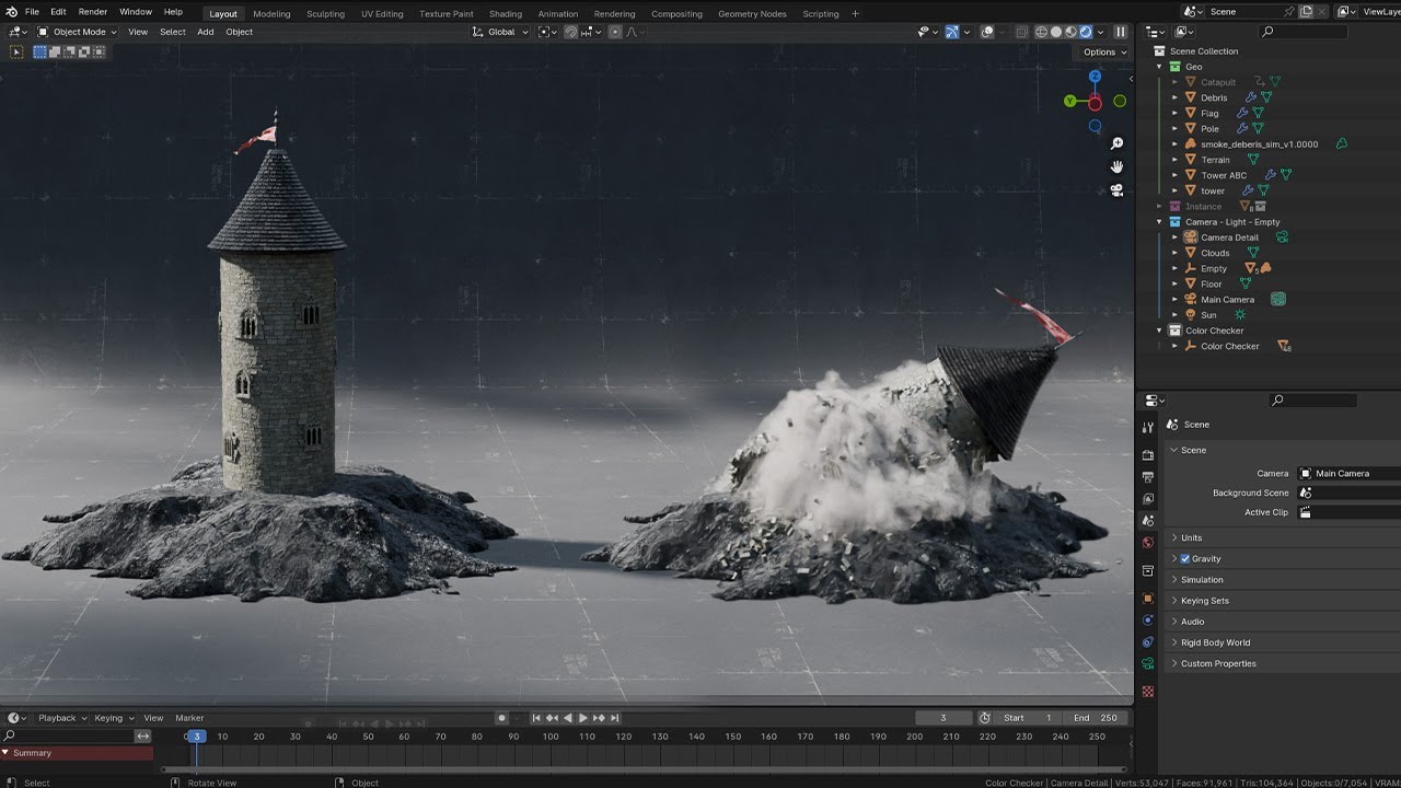 Testing Houdini To Blender Workflow | Project Breakdown