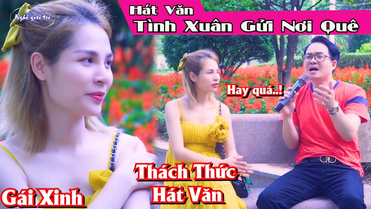 Gặp Lại Gái Xinh Thách Thức Hát Văn || Tình Xuân Gửi Nơi Quê || Hoàng Hà