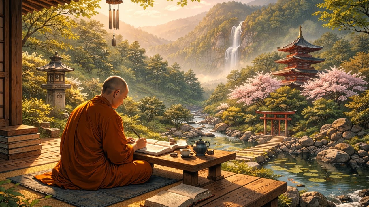 Deep Focus in a Japanese Zen Garden | Study & Relaxation Music