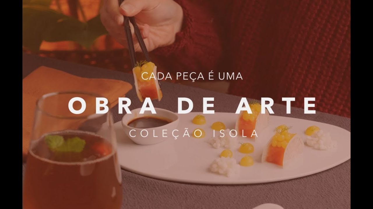 Salmão com caviar de laranja e gengibre na Coleção Isola!