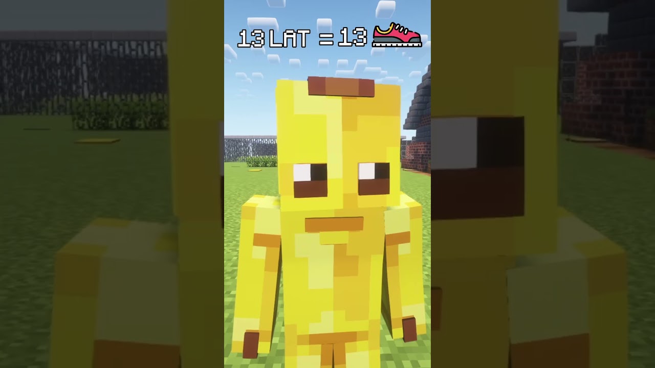 JESTEŚ STARY = MASZ DUŻO KORK&Oacute;W! 👟 #minecraft #minecraftshorts