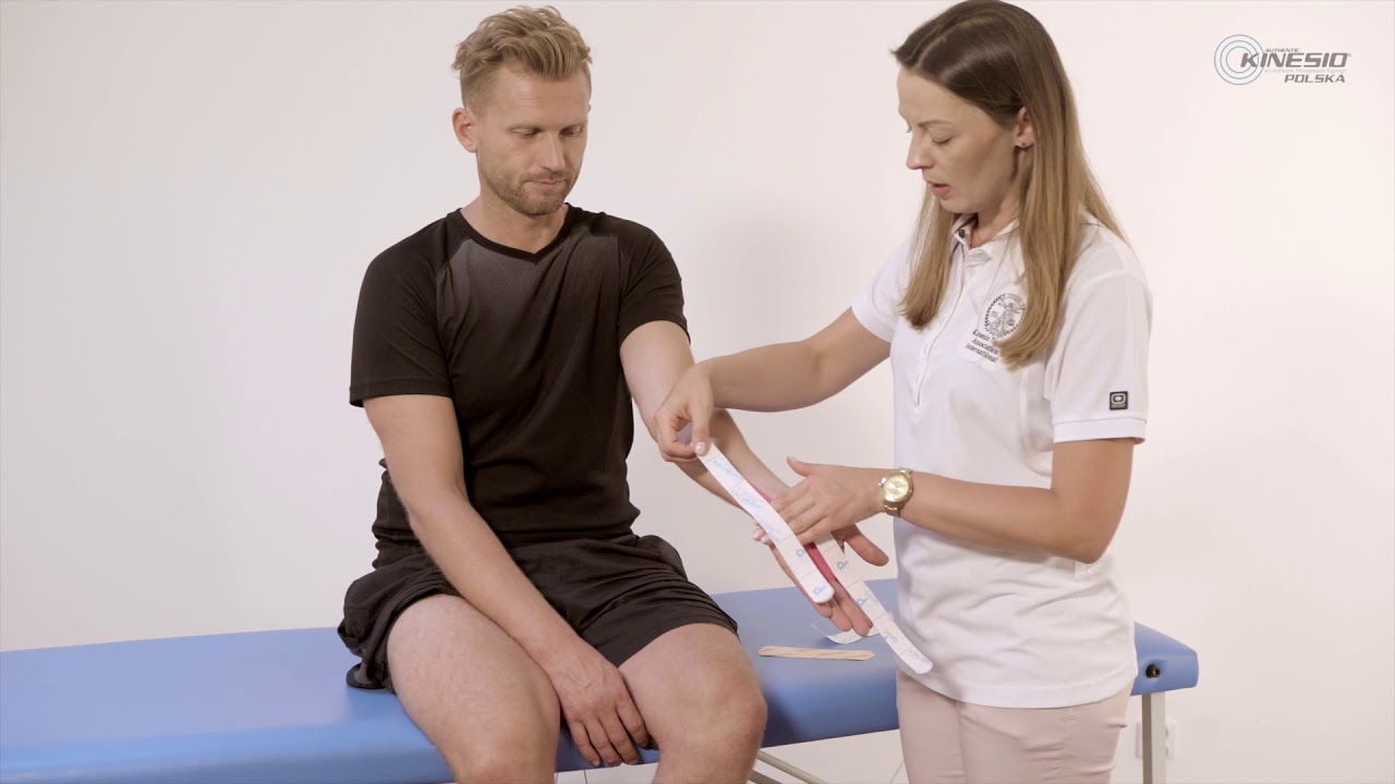 KinesioTaping- ból nadgarstka, zespół cieśni nadgarstka, aplikacja na nadgarstek