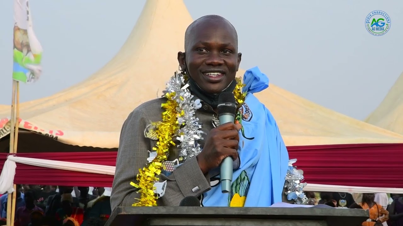 Athorbei Guet Chuit Speech during BCYA-Bor New Leadership Inauguration in Bor at Freedom Square.