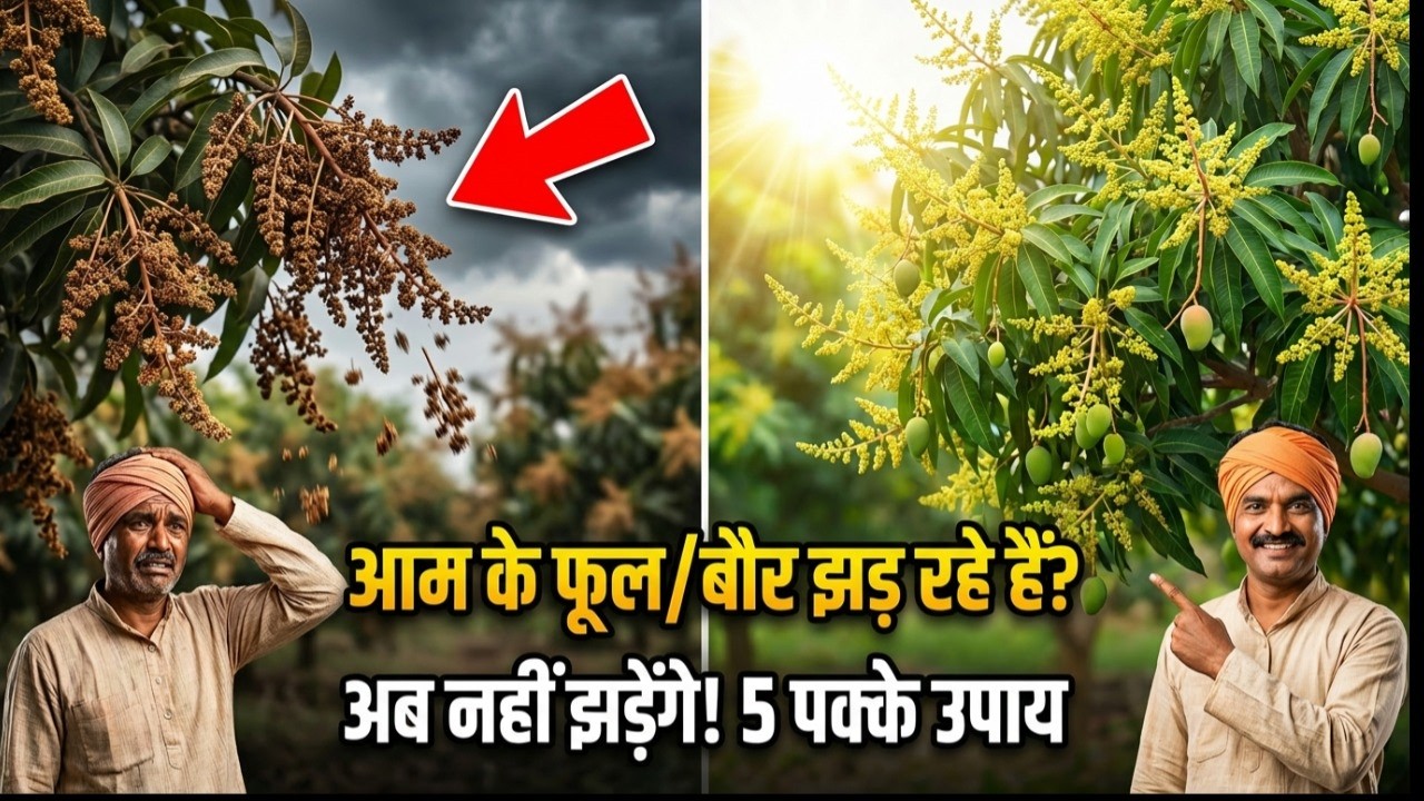 आम के फूल/बौर झड़ रहे हैं ? अब नहीं झड़ेंगे ! 5 पक्के उपाय  | Aam ki kheti | Mango cultivation