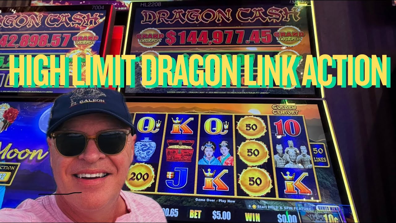Развлечения на высоких лимитах в Dragon Link в казино Rivers Casino Chicago.